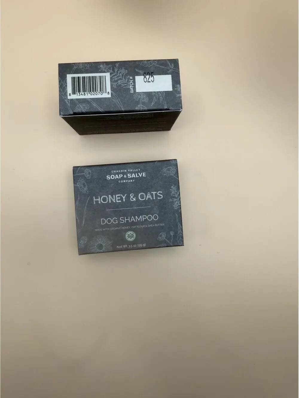 Set of 2 Chagrin Valley Honey & Oats Dog Shampoo Bars - Organic - 3.5oz - NEW
